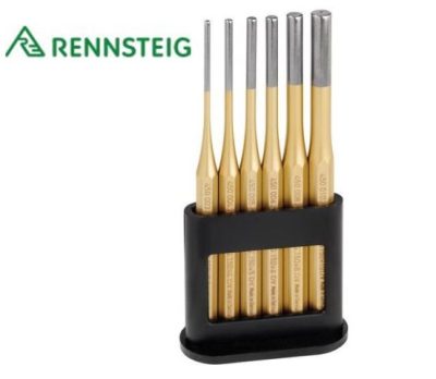RENNSTEIG Csapszegkiütő klt. 6 részes, műanyag tartóban