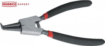 Seeger-gyűrű fogó, külső, hajlított MODECO