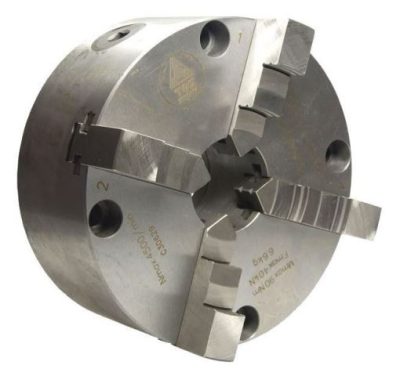 Esztergatokmány, 4 pofás, 125 mm acélházas TOS