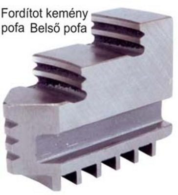 Fordított kemény pofa készlet, 250 mm-es 4 pofás tokmányhoz TOS