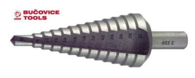 Lépcsős lemezfúró 4-20 mm HSS 9 lépcső BUCOVICE TOOLS