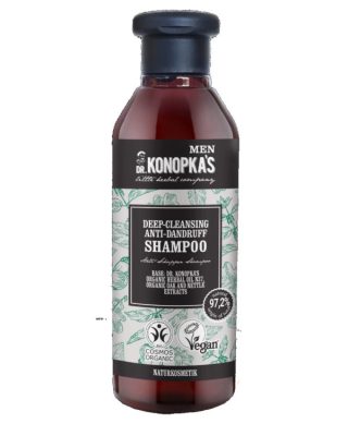 Dr Konopka's Men mélytisztító Korpás fejbőrreodás elleni sampon, 280 ml