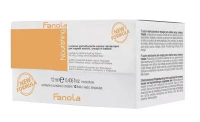 Fanola Nourishing tápláló szérum ampullákban, 12x12 ml