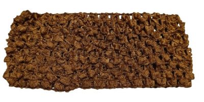 Hair Power rizsmintás gumírozott fejpánt, barna