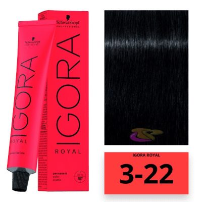 Schwarzkopf Igora Royal hajfesték 3-22