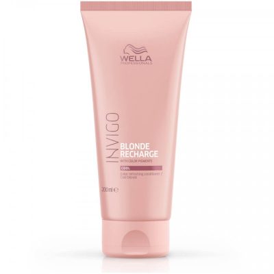 Wella Professionals Invigo Blonde Cool Recharge kondicionáló Festett hajra Szőke hajra hajra, 200 ml