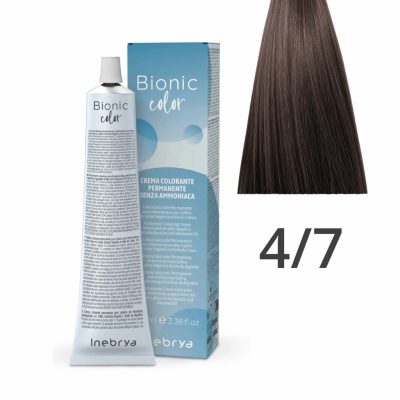 Inebrya Bionic Color ammóniamentes és PPD-mentes hajfesték 4.7