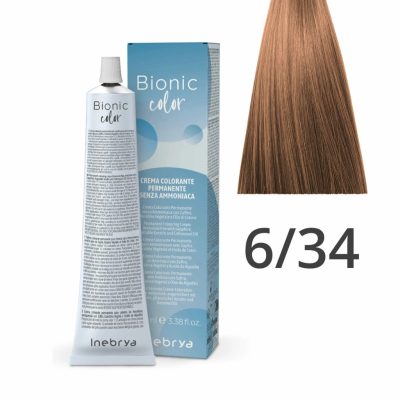 Inebrya Bionic Color ammóniamentes és PPD-mentes hajfesték 6.34