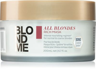 Schwarzkopf Blondme maszk minden szőke hajra, 200 ml