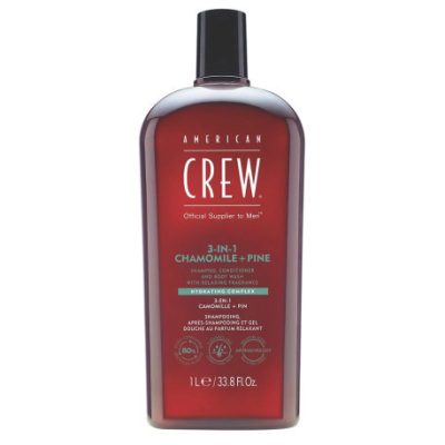 American Crew 3in1 Relaxing sampon, kondicionáló, tusfürdő, 1 l