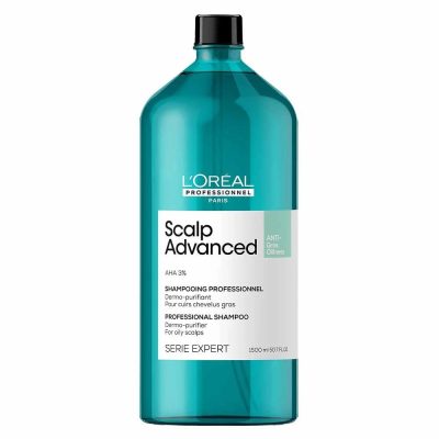 Loreal Scalp Advanced sampon zsíros hajra, 1500 ml