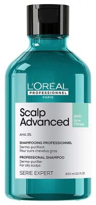 Loreal Scalp Advanced sampon zsíros hajra, 300 ml