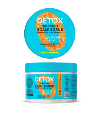 Natura Siberica Oblepikha Siberica méregtelenítő homoktövis fejbőrradír, 300 ml