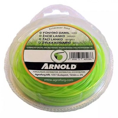 Arnold fűkasza damil ∅ 3.0 mm kör profil ⇔ 15 méter - FIN030/G - eredeti alkatrész*