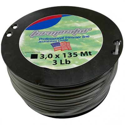 Terminator® fűkasza damil ∅ 3.0 mm ALUMINIUM négyszög profil 135 méter - FIN/T/3.0/1.36A - eredeti minőségi alkatrész* 