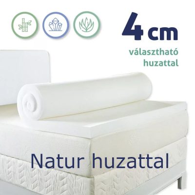 Ortho-Sleepy Memory topper fedőmatrac, Antiallergén huzattal, 4cm magas, 120x200cm