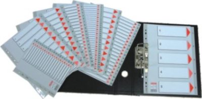 Esselte 100103- műanyag regiszter 1-5. A/4