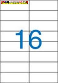 Rayfilm Univerzális címke (etikett) 105x37 mm 16címke/lap 100lap/dob (R0ECO 0908A)