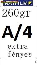 Rayfilm fotópapír A/4 260g extrafényes 50 lap/cs (R0212 1123B A/4)