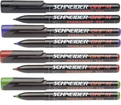 Schneider 224 M OHP alkoholos filc 1mm, kül. színben (maxx224,maxx 224)