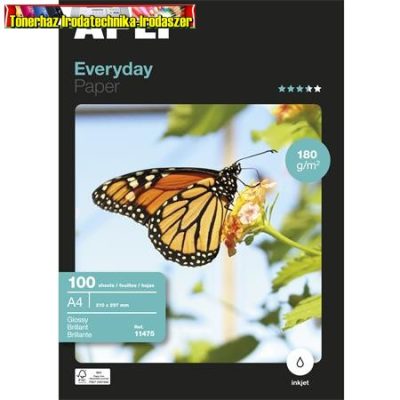 Apli tintasugaras fényes papír mindennapi használatra A4, 180 gr 100 lap LEAA11475 