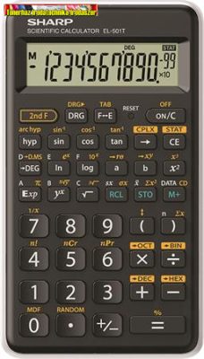SHARP EL-501TBWH Számológép, tudományos, 146 funkció, fehér