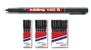 Edding 140/S 4 színű alkoholos filc készlet (140S)