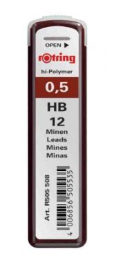ROTRING 0,5mm HB grafithegy 12 szál/tubus