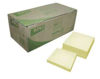 Apli öntapadó jegyzettömb - újrahasznosított, 100 lap/db 12 db/csg 11987