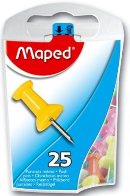 Térképtű Maped Színes 10 mm, 25 db/doboz
