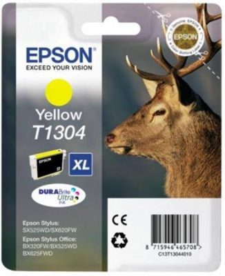 Epson T1304 eredeti St. 525WD,SX620FW,BX320FW sárga patron, 10,1ml