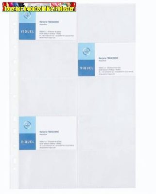 Viquel Névjegytartó lefűzhető genoterm A/4 10db/cs (8249)