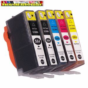 Hp 364XL Pbk,C,M,Y utángyártott tintapatronok - CHIPPEL - (CB322,CB323,CB324,CB325)