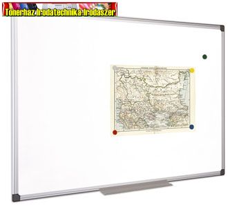 Tábla fehér,NEM mágneses, törölhető, alumínium keretes 90x120 cm VVII02