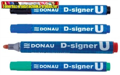 Donau D-signer U alkoholos marker, 2-4 mm, kúpos,4 színben