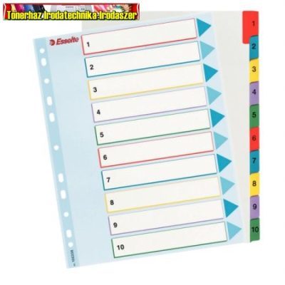 Esselte 100208 újraírható regiszter, A4, 1-10 részes