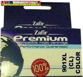 HP 901XL COLOR prémium utángyárott tintapatron 15ml (CC656XL)