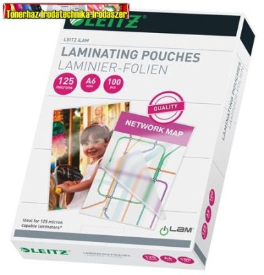  LEITZ Lamináló fólia -33806- A6/125mikron 100db/cs