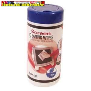 FORNAX monitortisztító kendő LCD és hagyományos monitorokhoz 100lap/dob