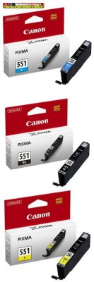 Canon CLI-551 C,M,Y eredeti tintapatronok (CLI551,CLI 551)