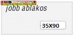 LA/4 öntapadó boríték jobb ablakos 35x90mm 1000db/doboz 110x220mm (LA4)