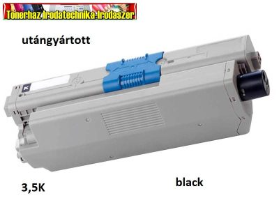 OKI C310,C330,C510,C530,MC351,MC361,MC561,mc562 utángyártott toner Black 3,5K 44469803 