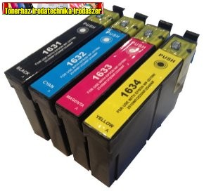 Epson 16XL T1631,T1632,T1633,T1634 ECO Import standard UTÁNGYÁRTOTT tintapatronok 12ML/SZÍN