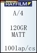 Rayfilm fotópapír A/4 120g matt 100 lap/cs (R0231 1123A)