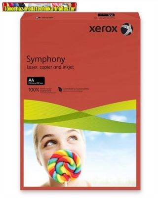 XEROX Symphony, sötétpiros (intenzív) Másolópapír, színes, A4, 80 g, 93954 (500 ív/csg)