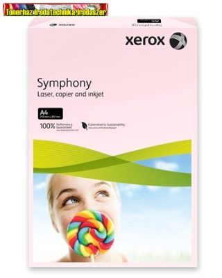  XEROX Symphony, rózsaszín (pasztell) Másolópapír, színes, A4, 80 g, 93970 (500ív/csg)