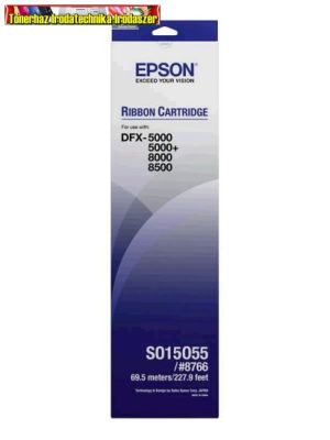 S015055 Festékszalag DFX 5000, 8000 nyomtatókhoz, EPSON 8766 fekete EREDETI (DFX5000)