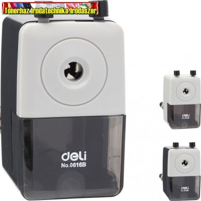 Deli asztali hegyezőgép 0616B vegyes színekben szállítjuk