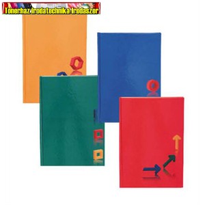 Beírókönyv A5 96lap egyszínű fóliázott kemény fedél 002105/002106