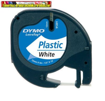 DYMO Letratag Feliratozógép szalag, 12 mm x 4 m, FEHÉR S0721660/59422